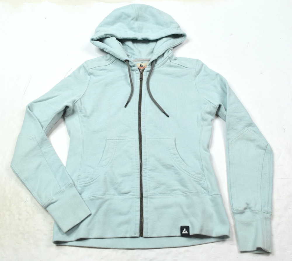 American Giant Hoodie Sweater Womens Small Blue Long Sleeve Full-Zip Classic